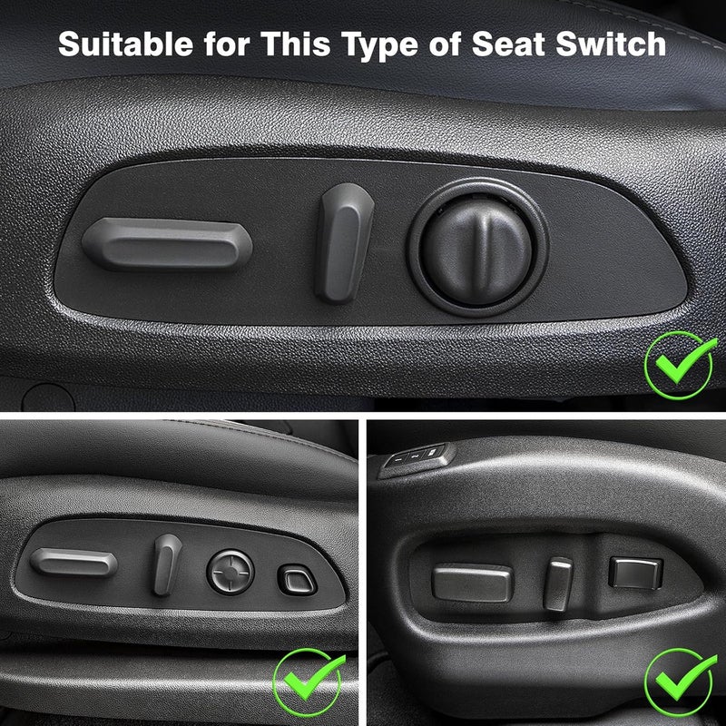 TOP-MAX Power Seat Switch Driver Side Compatible with Chevy Silverado Malibu GMC Sierra Acadia Buick Enclave Regal Camaro Cruze Equinox Traverse, Seat Adjustment Controller for 25974714 - Image 2